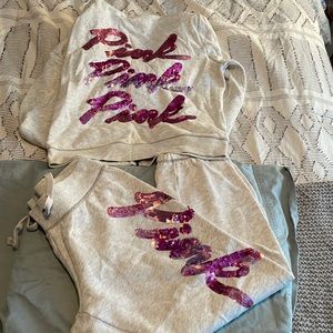 PINK jogger & zippy set size S